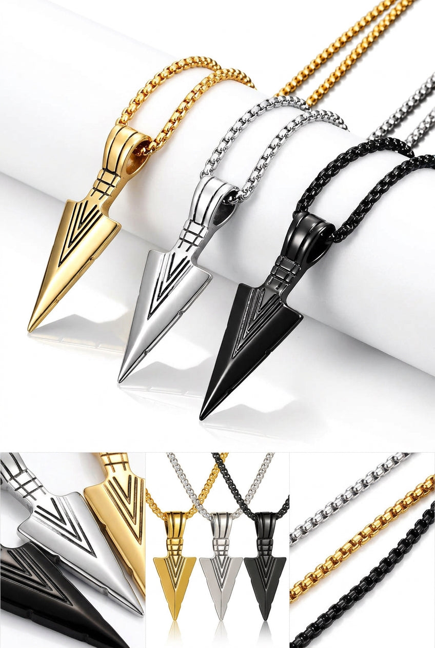 Vintage Arrow Necklace For Men ( Standard Delivery )