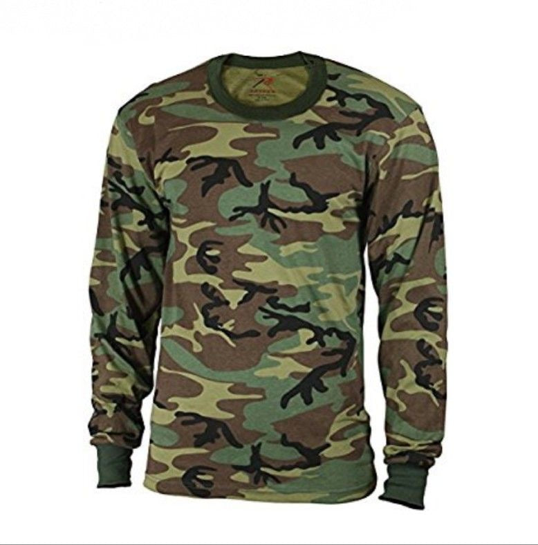 Military Camouflage long sleeve T-Shirt cloth(Standard Delivery)