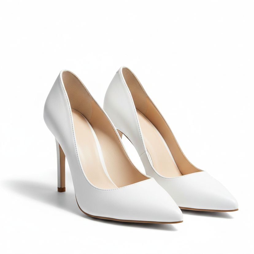 Female Heel shoe white (Standard Delivery)