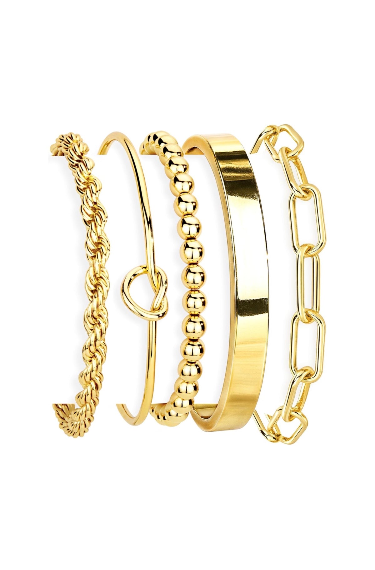 Gold Bracelets Set for Women Non Tarnish, Waterproof (USA Express Delivery)