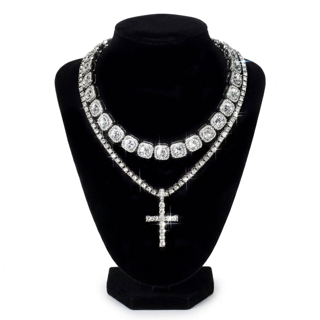 Male ice Necklace ( Standard Delivery )