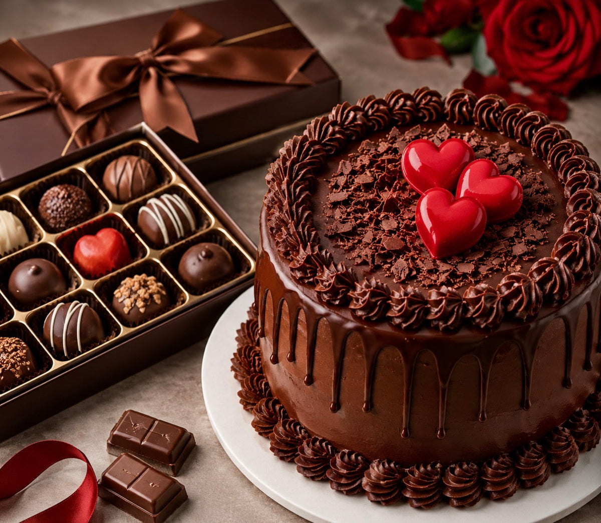 CAKE AND CHOCOLATE