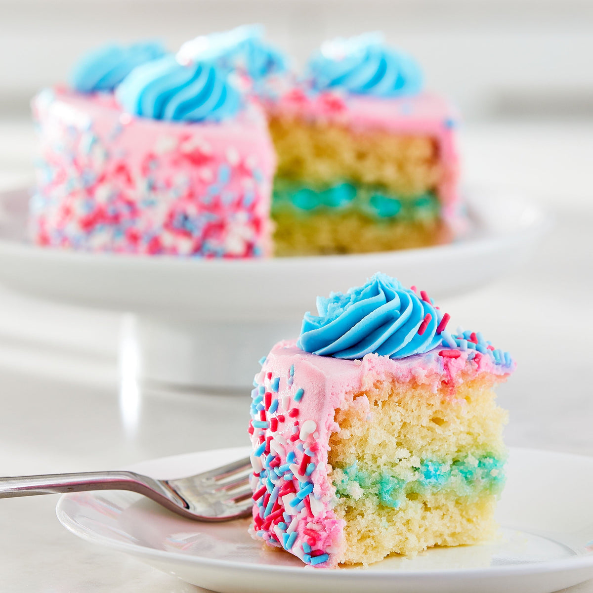 5" Unicorn Cotton Candy Cake ( Same Day Delivery Usa )