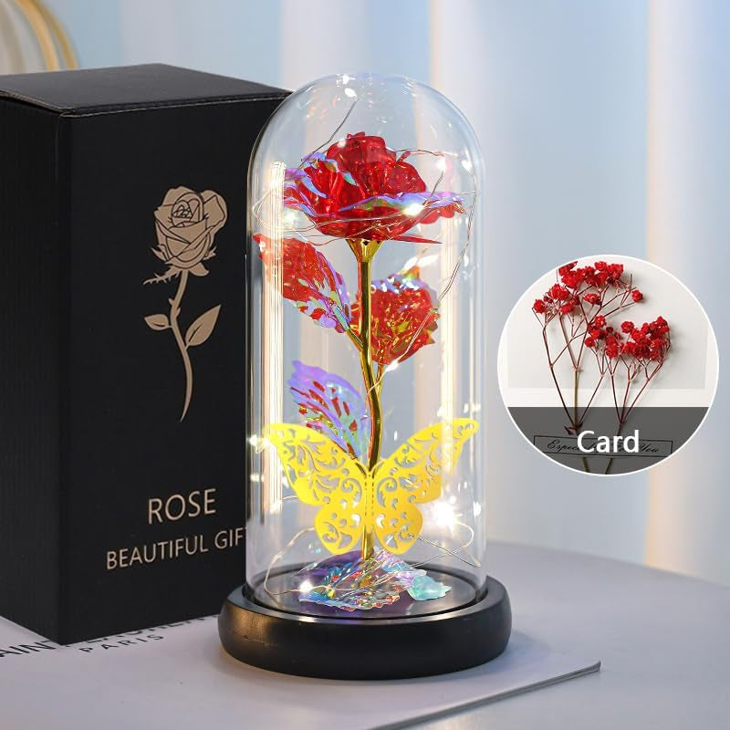 1 Eternal Light Flower Rose Gift - Ideal Gift for her ( Usa Express )