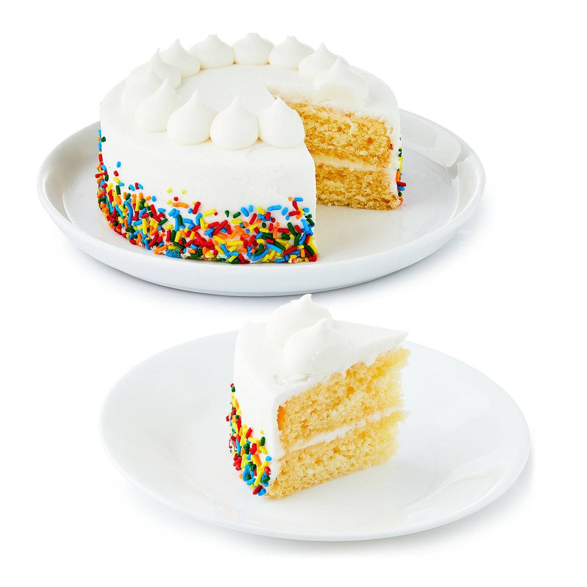 Vanilla Cake with Vanilla Icing ( Same Day Delivery Usa )