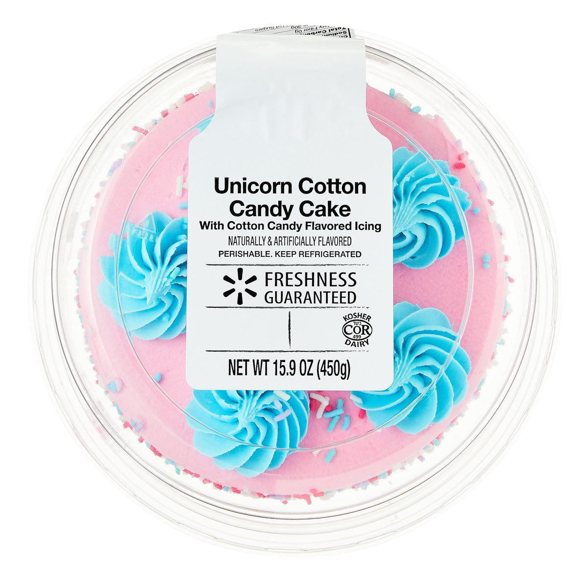 5" Unicorn Cotton Candy Cake ( Same Day Delivery Usa )
