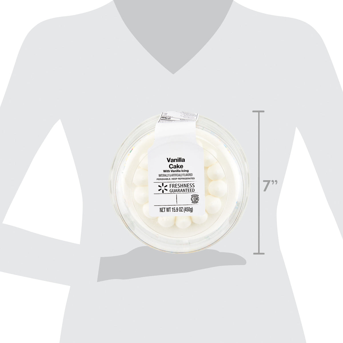 Vanilla Cake with Vanilla Icing ( Same Day Delivery Usa )