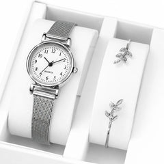 Arabic Dial Women Watch with Free Bracelet ( Standard Delivery )
