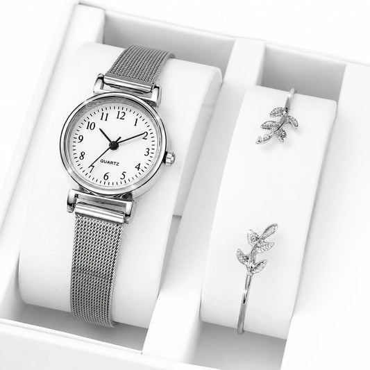 Arabic Dial Women Watch with Free Bracelet ( Standard Delivery )