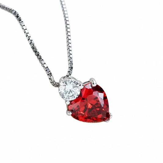 Zircon Heart Necklaces ( Standard Delivery )