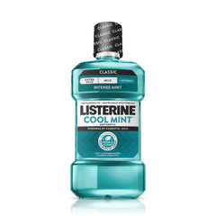 Listerine Cool Mint Intense Antiseptic Mouthwash for Bad Breath, 500 mL(USA Express Delivery)