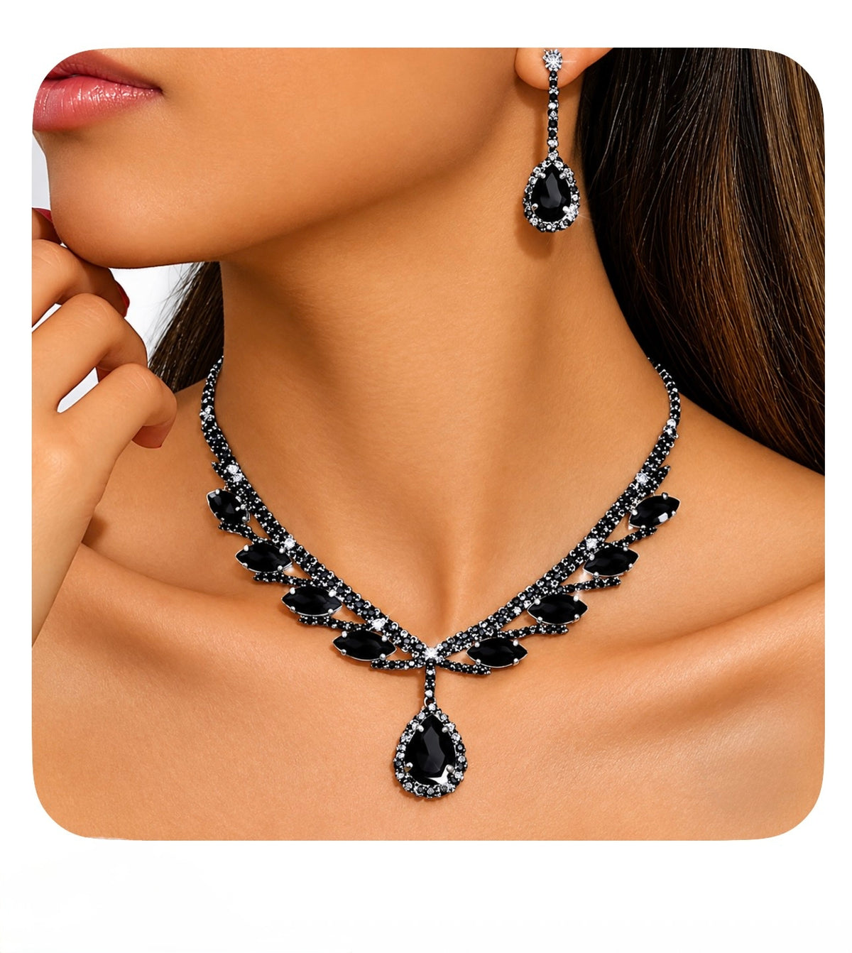 Rhinestone Jewelry Sets for Women ( Usa Express Delivery)