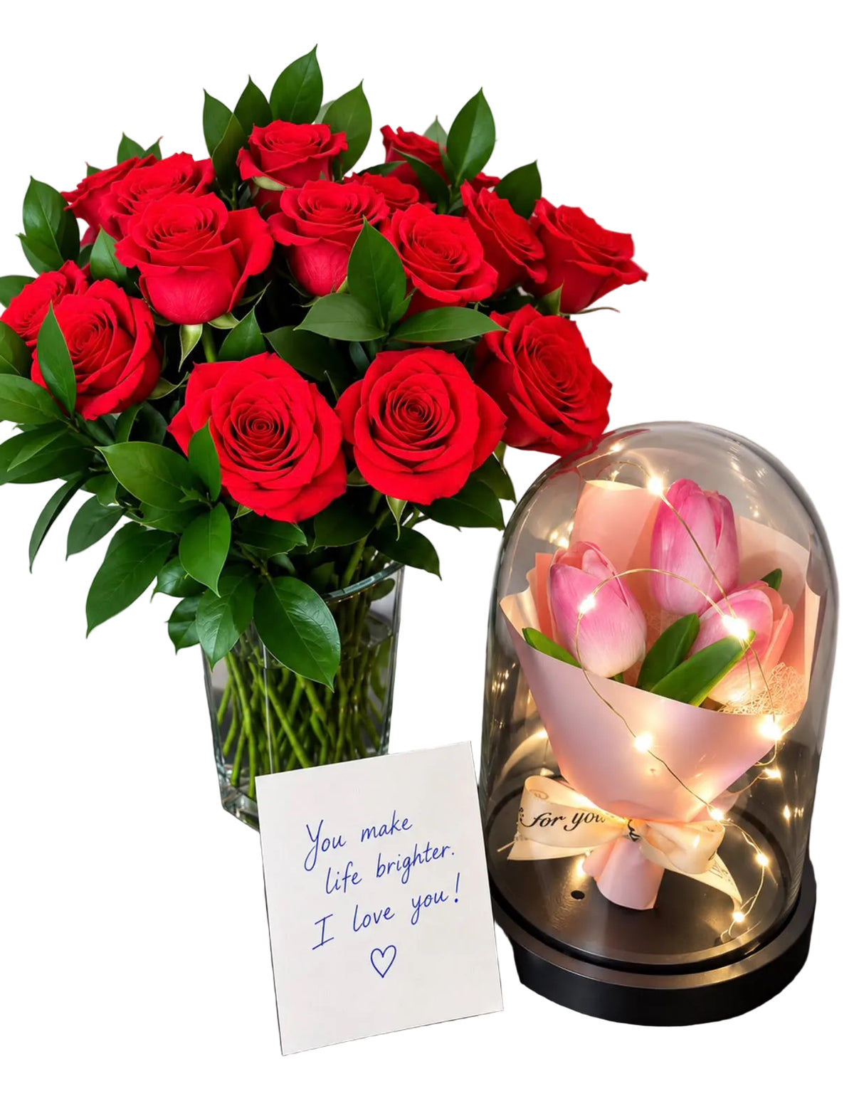 Fresh cut flower special and luxury glass flower (USA Express Delivery)