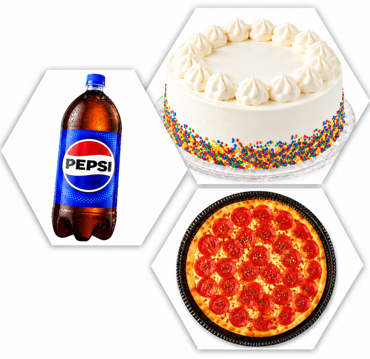 Ultimate Surprise Bite - Cake , Pizza and Free Note ( Same Day Delivery Usa & Canada )