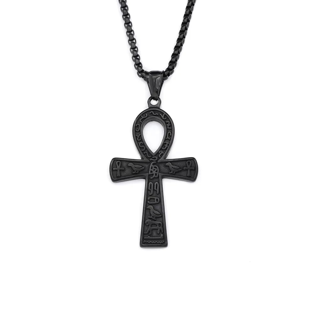 Egyptian Ankh Cross Pendant Necklace for Men ( Standard Delivery )
