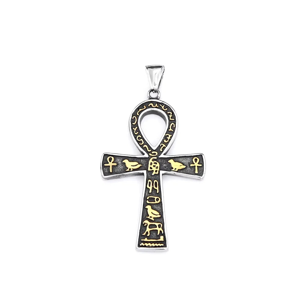 Egyptian Ankh Cross Pendant Necklace for Men ( Standard Delivery )