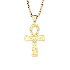 Egyptian Ankh Cross Pendant Necklace for Men ( Standard Delivery )