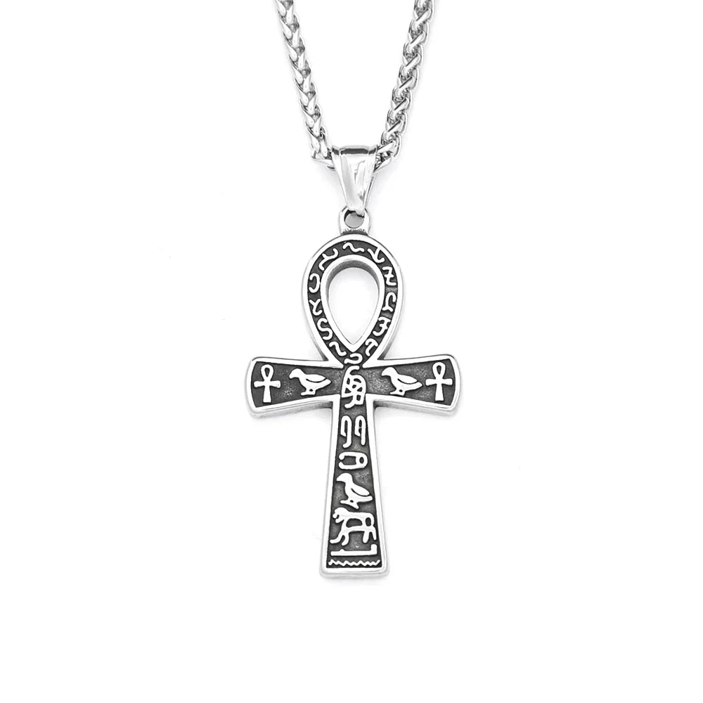 Egyptian Ankh Cross Pendant Necklace for Men ( Standard Delivery )