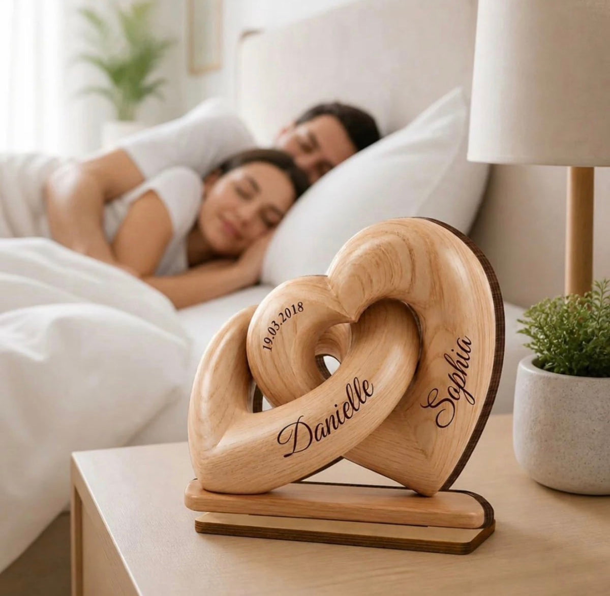 Personalized 2-Layered Wooden Plaque (Standard Delivery)