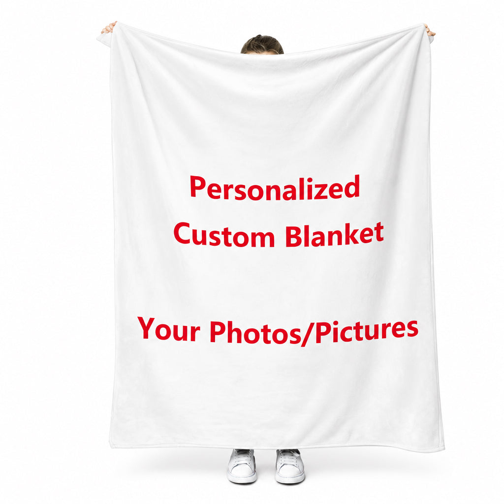 Custom Blanket with Photos/text (Standard Delivery)