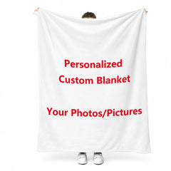 Custom Blanket with Photos/text (Standard Delivery)