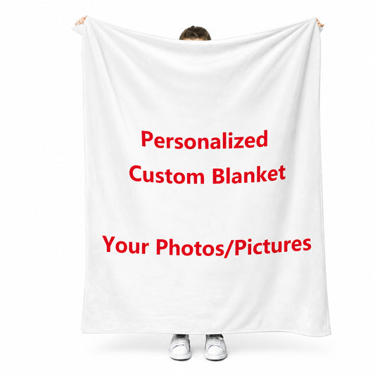 Custom Blanket with Photos/text (Standard Delivery)