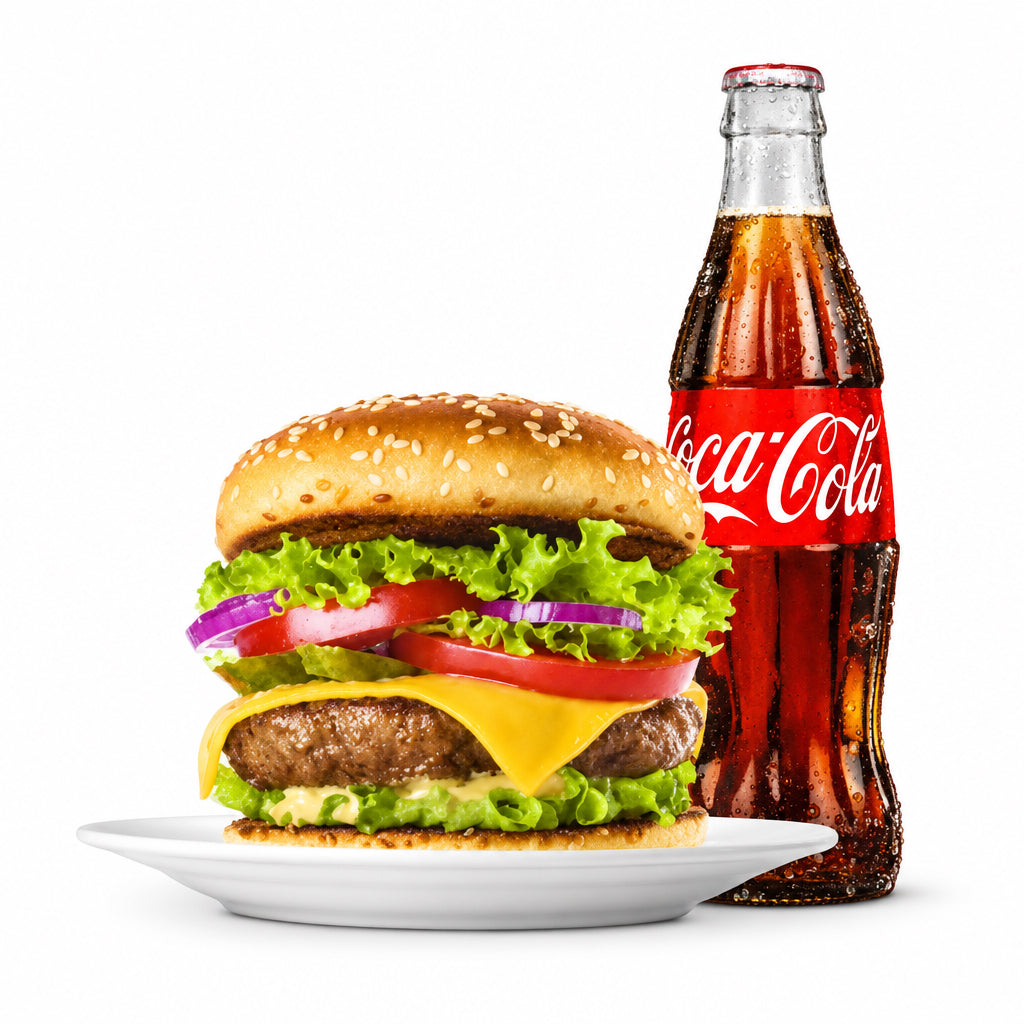 Burger,Free Coke ( Same Day Delivery USA & CANADA)