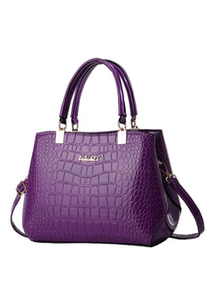 Luxury crocodile embossed Handbag