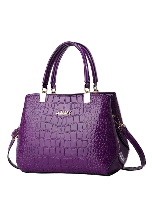 Luxury crocodile embossed Handbag