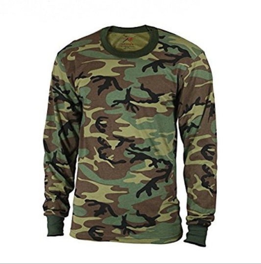 Military Camouflage long sleeve T-Shirt cloth(Standard Delivery)