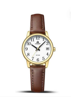 Lady brown waterproof leather watch (USA Express Delivery)
