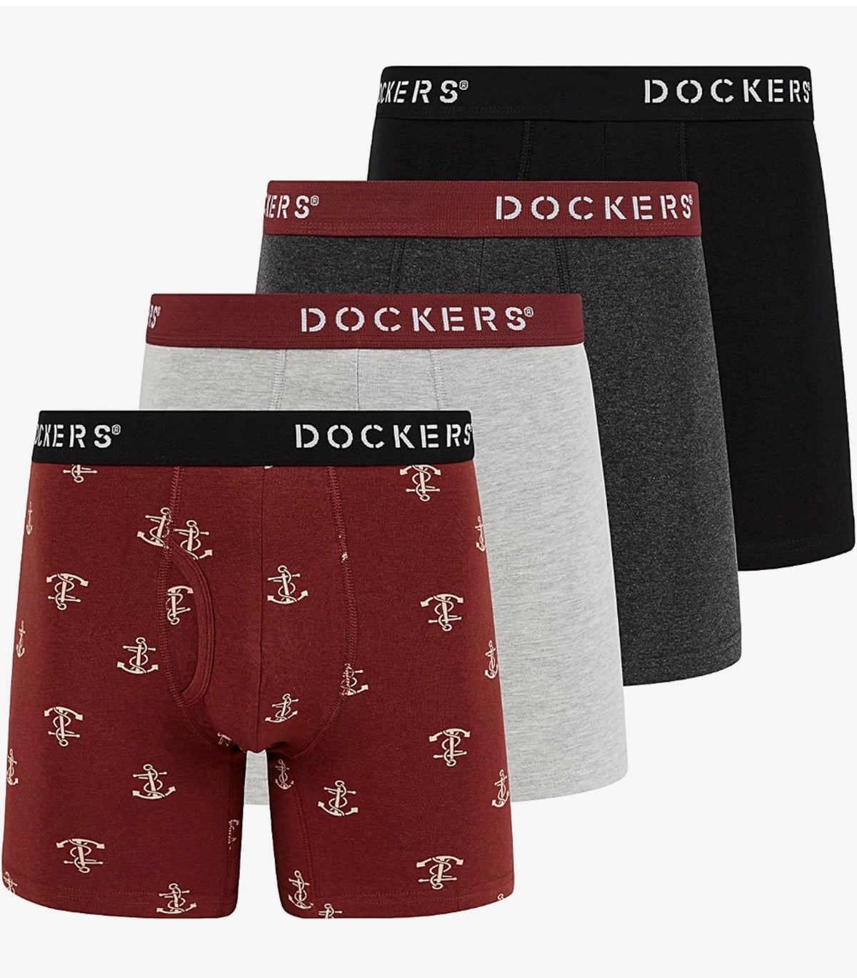 Mens Stretch Boxer Brief Underwear Stretch Cotton Underwear 4 Pack (USA Express Delivery)