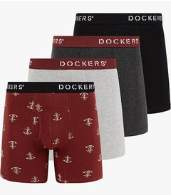 Mens Stretch Boxer Brief Underwear Stretch Cotton Underwear 4 Pack (USA Express Delivery)