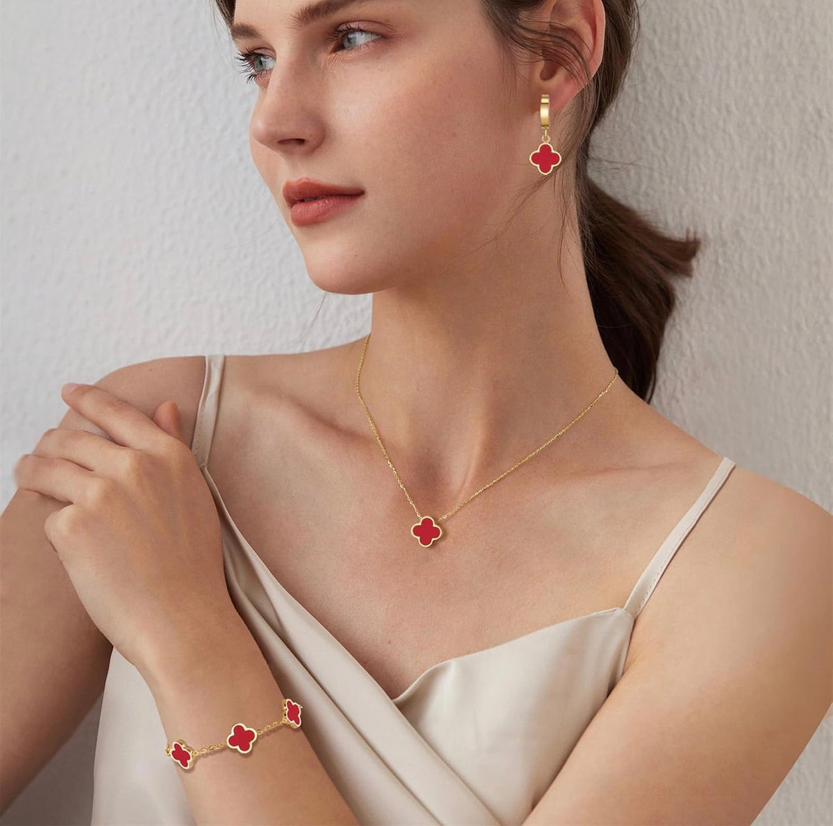 Bracelet Necklace Earrings set, Daily Wear, Gifts for Women (USA Express Delivery)