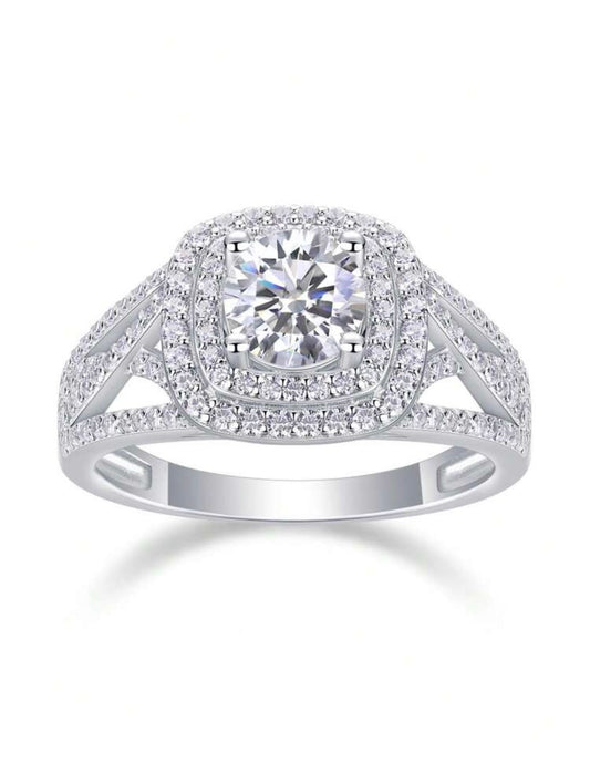 Moissanite Engagement Ring ( Usa Express Delivery)
