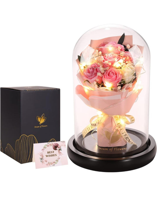 LUXURY LED lights Glass Rose (USA Express Delivery)
