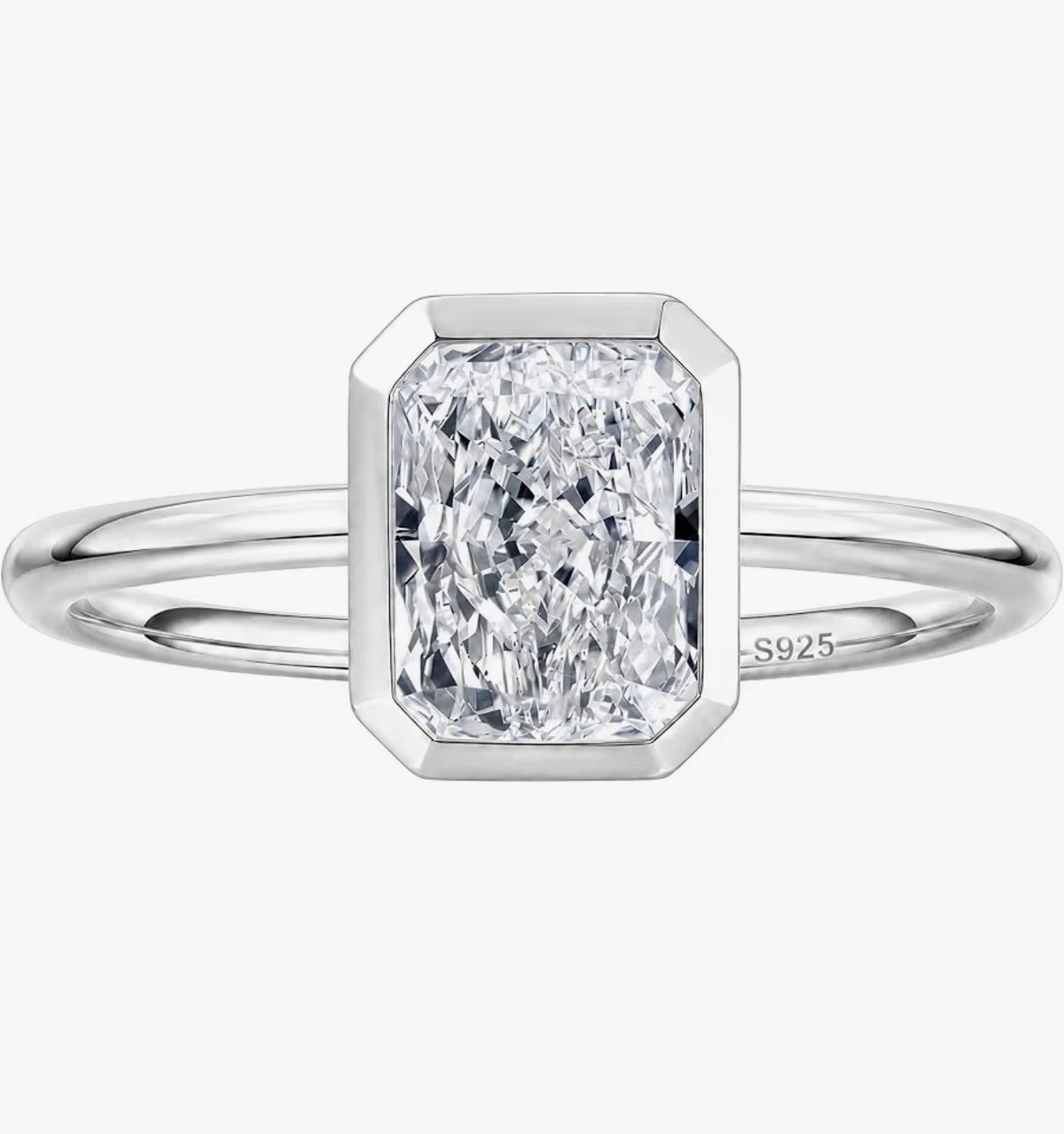 2/3/5CT Radiant Cut Moissanite Engagement Ring for Women ( Usa Express Delivery)
