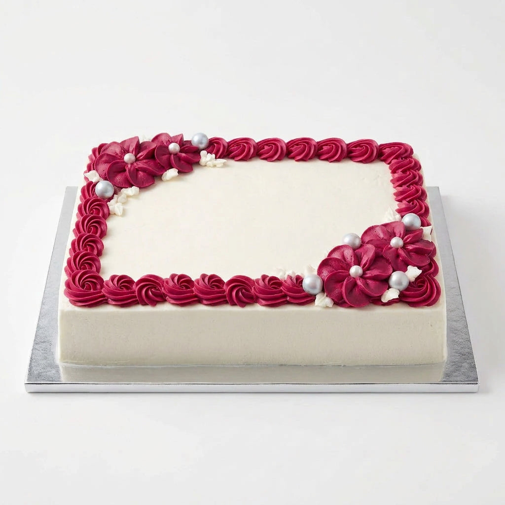 Freshness Guaranteed White Cake With Buttercreme Icing (same day delivery)