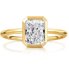 2/3/5CT Radiant Cut Moissanite Engagement Ring for Women ( Usa Express Delivery)